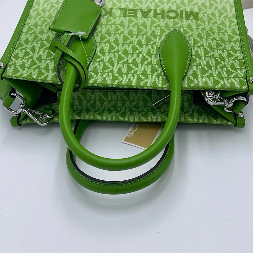 Michael Kors Mirella Small Ombré Signature Logo Crossbody Bag COLOR JUNGLE NWT